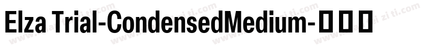 Elza Trial-CondensedMedium字体转换